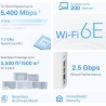 Tp-Link Wireless Router|TP-LINK|Wireless Access Point / Router|2-pack|5400 Mbps|Mesh|Wi-Fi 6e|2x10/100/1000M|1x2.5GbE|LAN \ WAN 