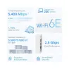 Tp-Link Wireless Router|TP-LINK|Wireless Access Point / Router|2-pack|5400 Mbps|Mesh|Wi-Fi 6e|2x10/100/1000M|1x2.5GbE|LAN \ WAN 