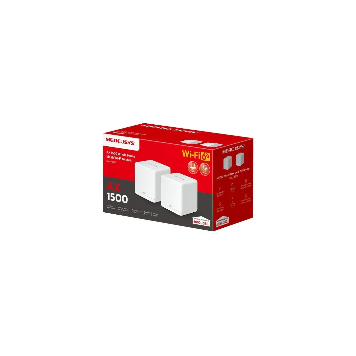 Mercusys Wireless Router|MERCUSYS|Wireless Access Point / Router|2-pack|1500 Mbps|Mesh|IEEE 802.3ac|IEEE 802.11a|IEEE 802.11b|IE