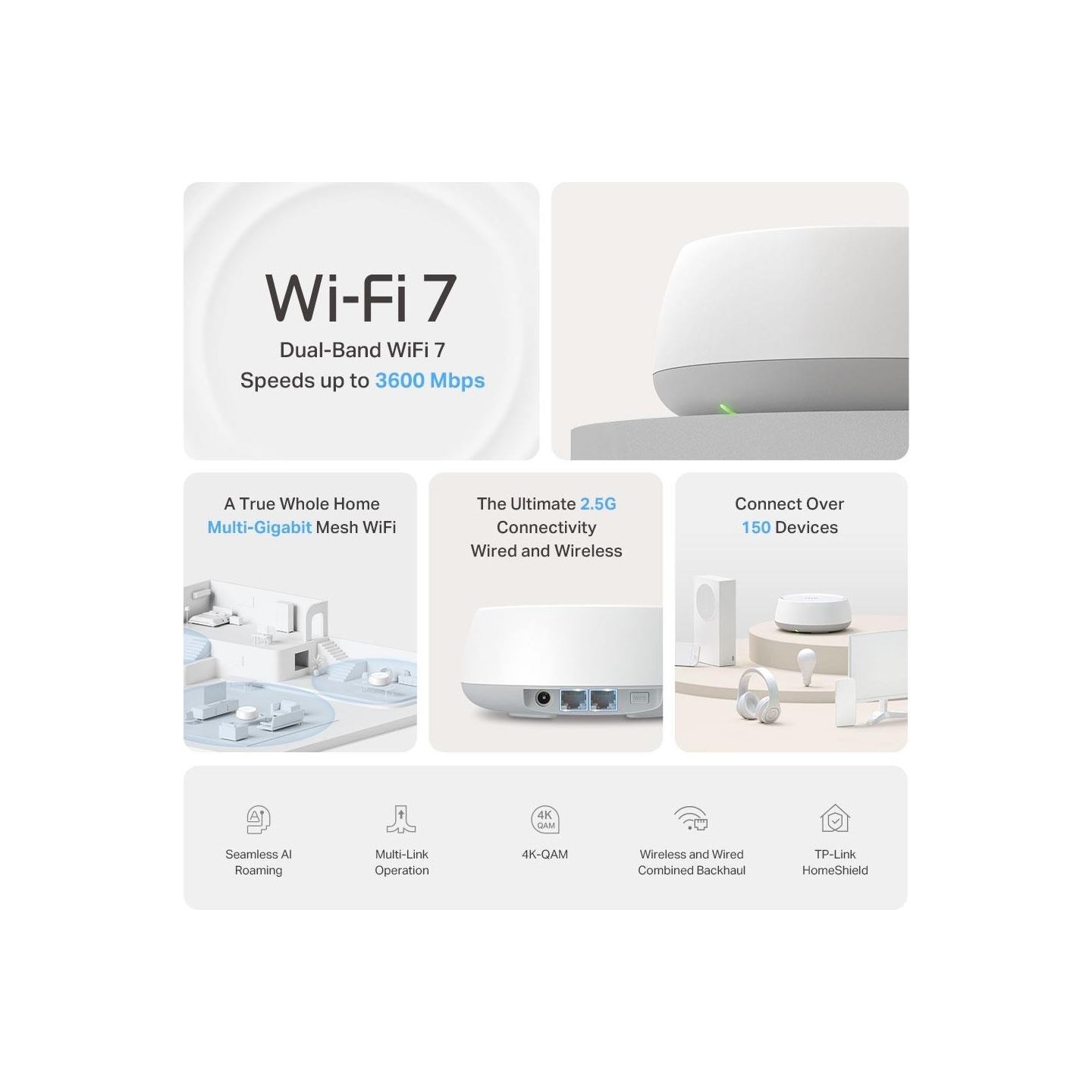 Tp-Link BE3600 Whole Home Mesh Wi-Fi 7 System | TP-LINK