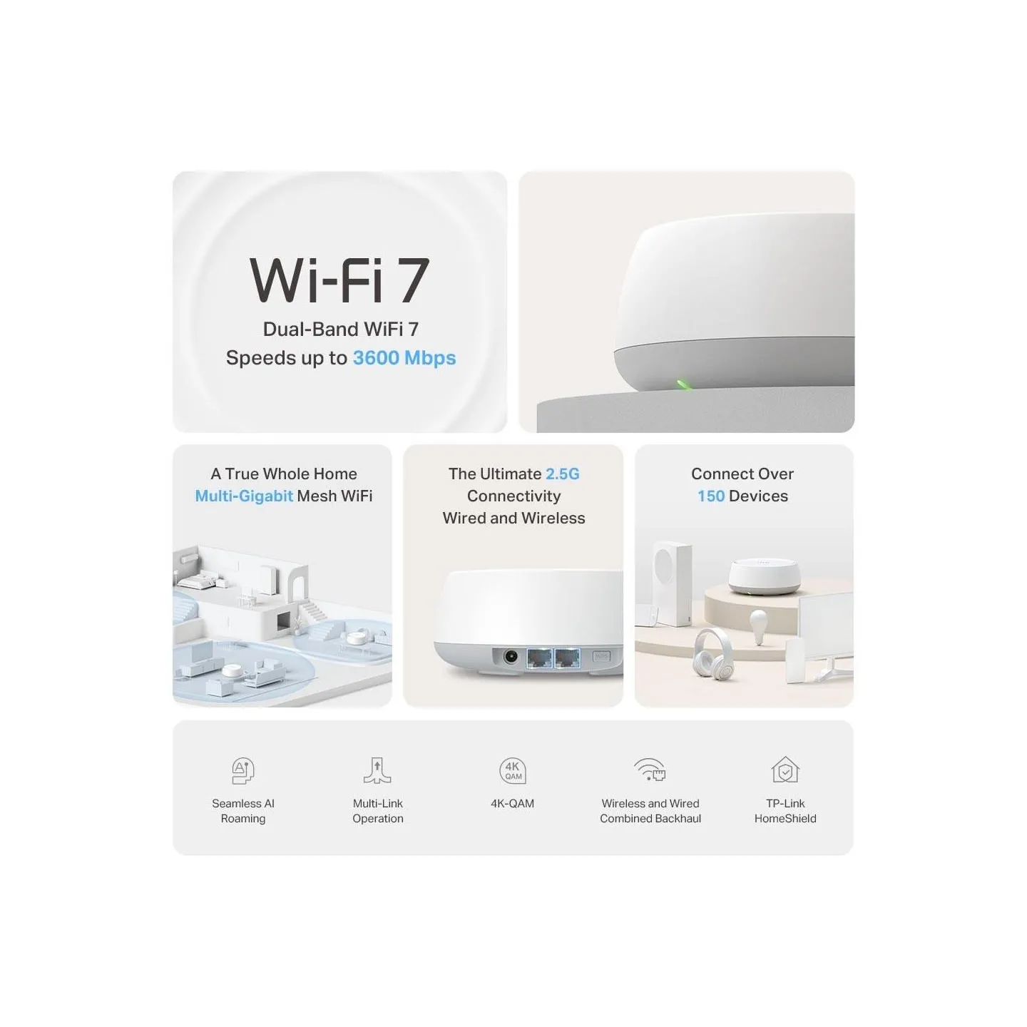 Tp-Link BE3600 Whole Home Mesh Wi-Fi 7 System | TP-LINK