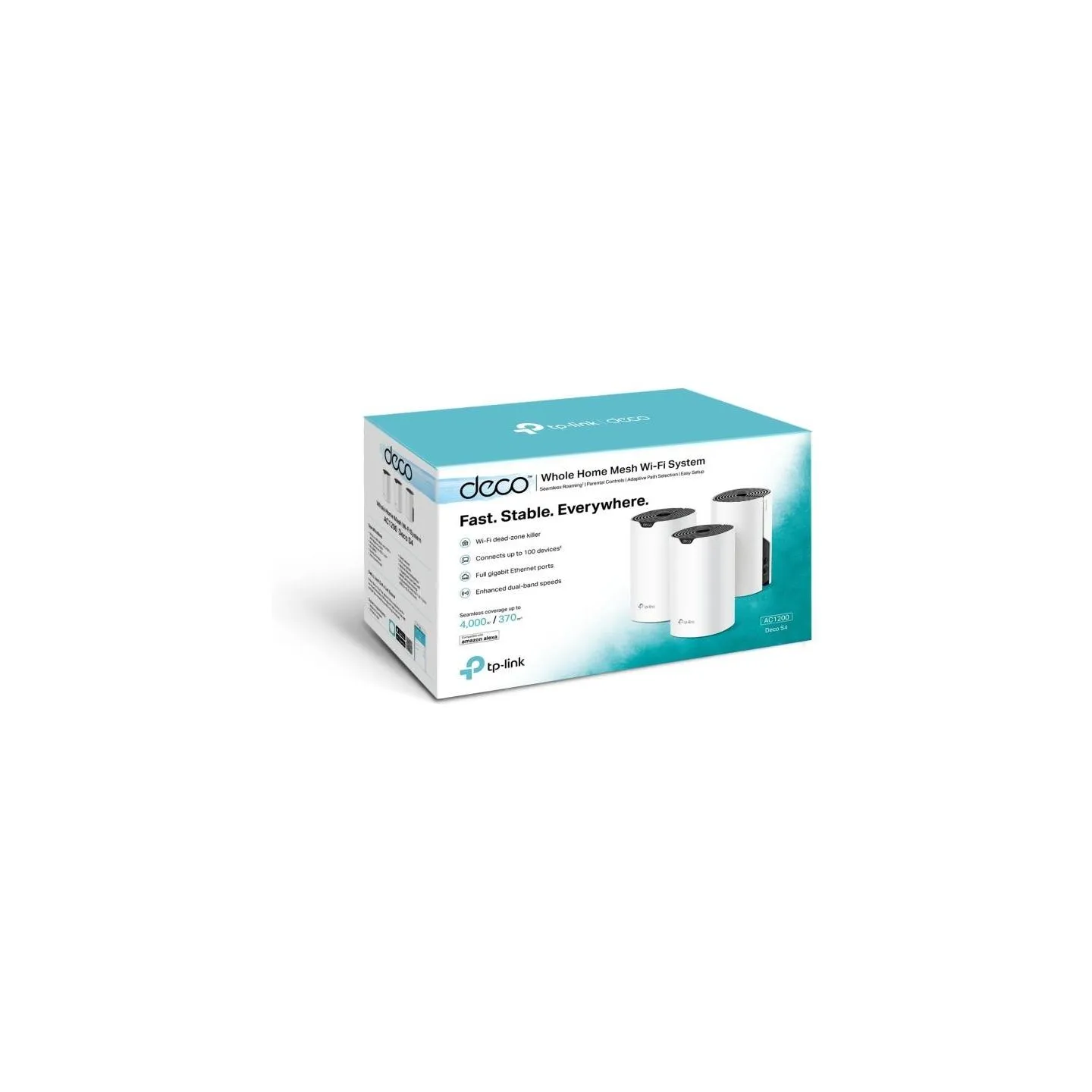 Tp-Link Wireless Router|TP-LINK|3-pack|1167 Mbps|Mesh|LAN \ WAN ports 2|Number of antennas 2|DECOS4(3-PACK)