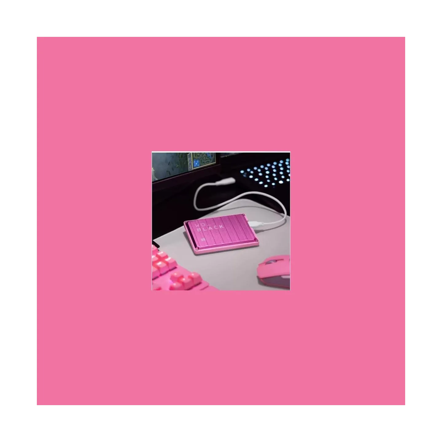 WD External HDD|WESTERN DIGITAL|P10 Game Drive|WDBA2W0020BPK-WESN|2TB|USB 3.2|Colour Pink|WDBA2W0020BPK-WES1