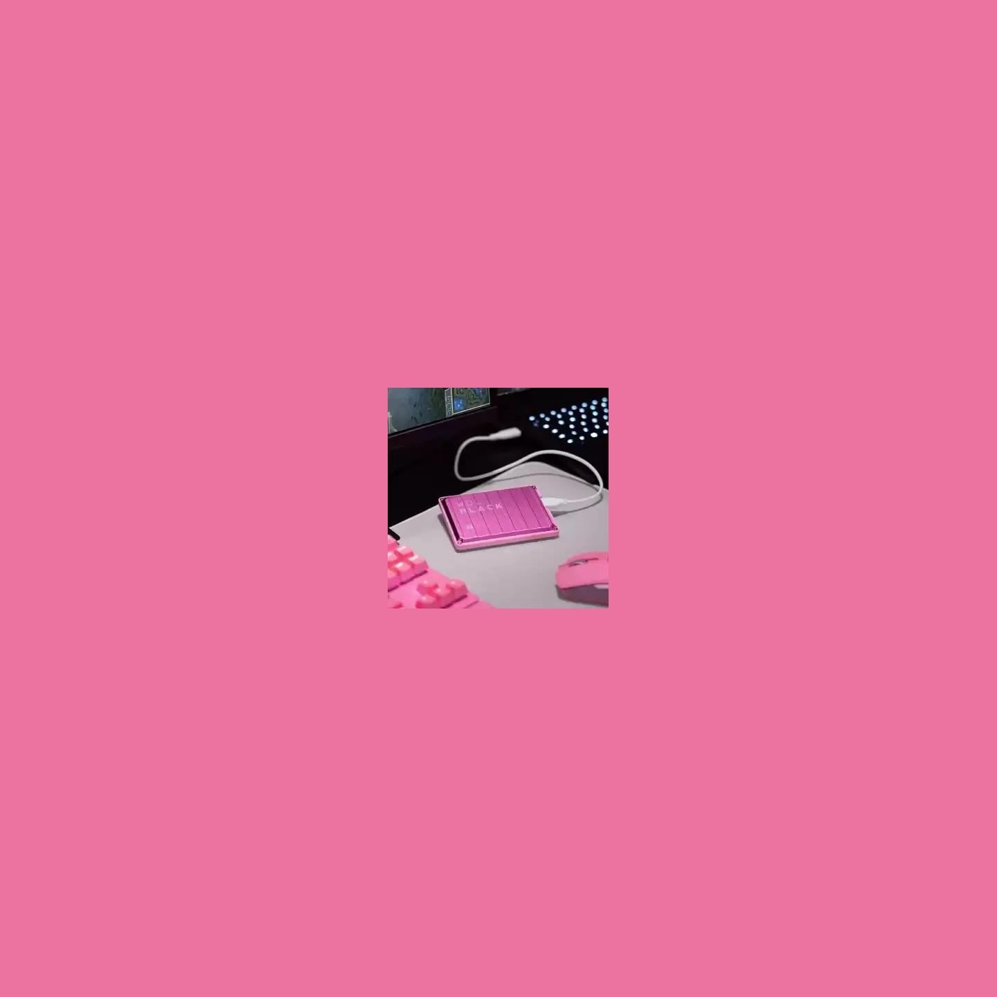 WD External HDD|WESTERN DIGITAL|P10 Game Drive|WDBZ7D0060BPK-WESN|6TB|USB 3.2|Colour Pink|WDBZ7D0060BPK-WESN