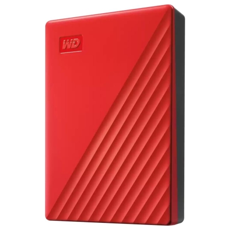 WD External HDD|WESTERN DIGITAL|My Passport|6TB|USB 2.0|USB 3.2|Colour Red|WDBR9S0060BRD-WESN