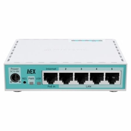 Mikrotik | RouterBOARD hEX | E50UG | 10/100/1000 Mbit/s | Ethernet LAN (RJ-45) ports 5 | Mesh Support No | MU-MiMO No | No mobil