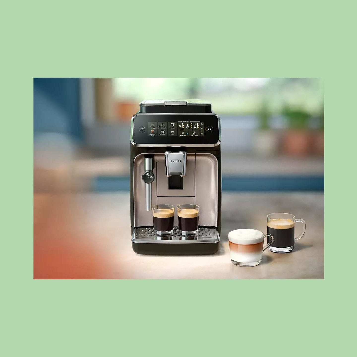 Philips | Espresso Coffee Maker | EP3321/40 | Pump pressure 15 bar | Built-in milk frother | Fully Automatic | 1500 W | Black