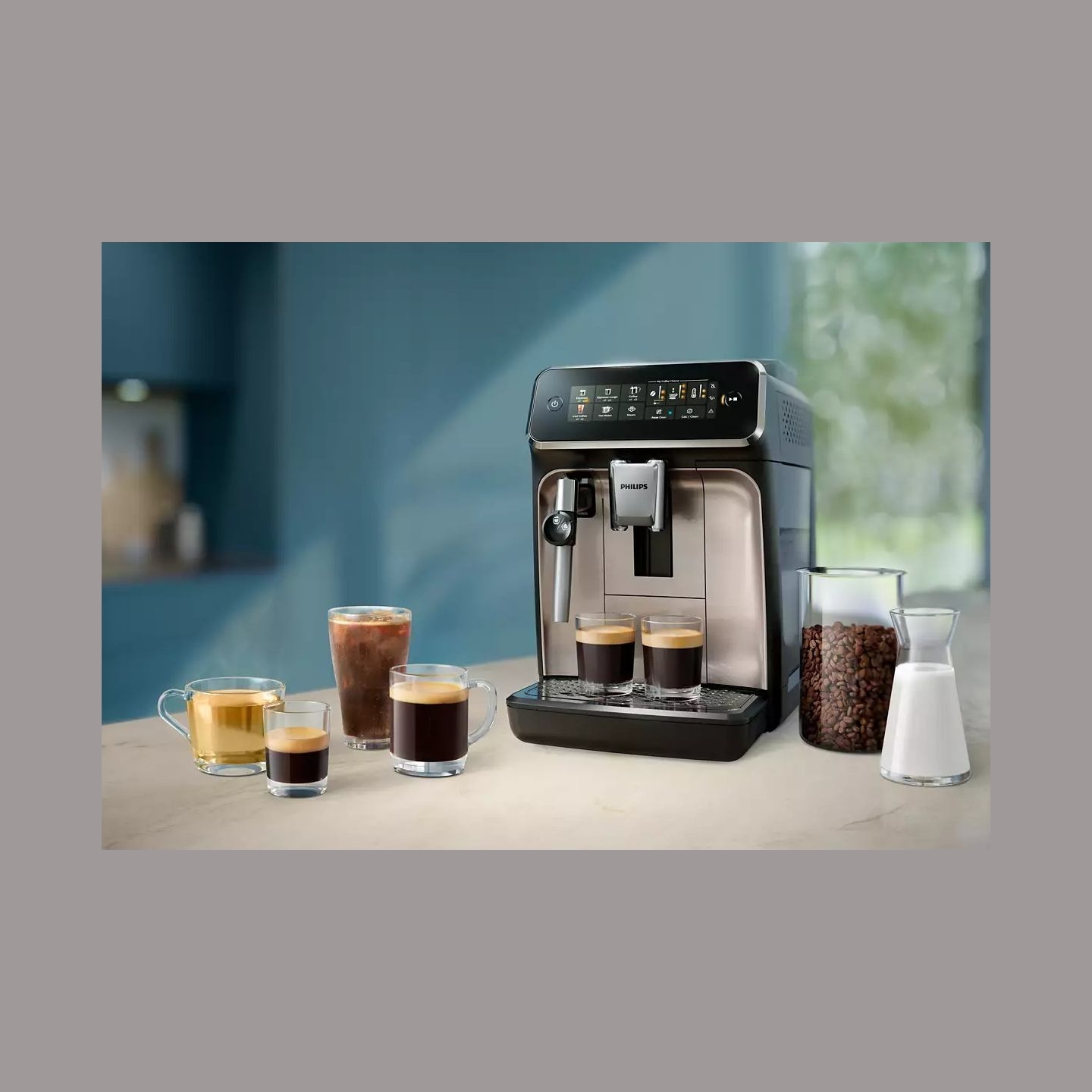 Philips | Espresso Coffee Maker | EP3321/40 | Pump pressure 15 bar | Built-in milk frother | Fully Automatic | 1500 W | Black