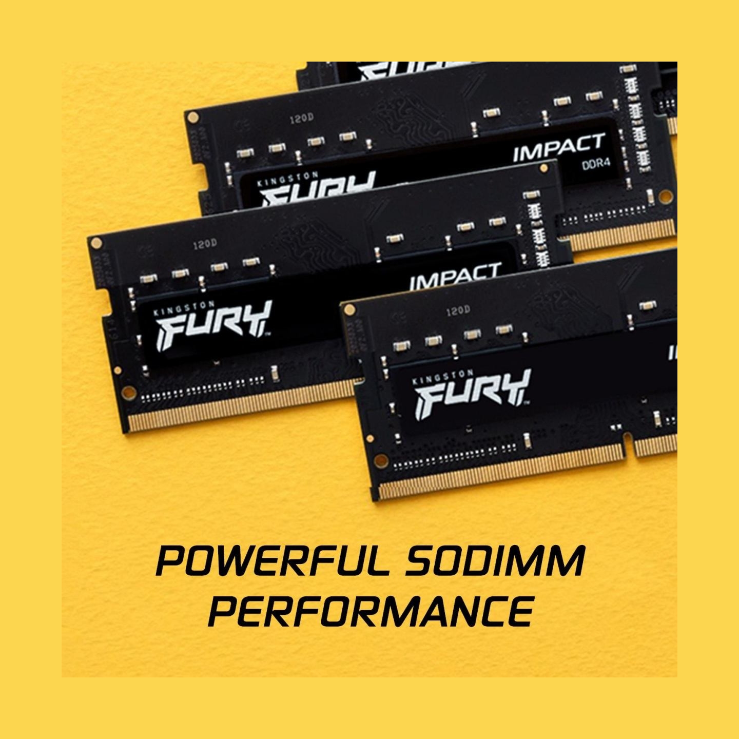 Kingston Memory DDR4 Fury Impact SODIMM 16GB(1*16GB)/3200 CL20