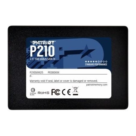 Patriot SSD|PATRIOT|P210|256GB|Write speed 400 MBytes/sec|Read speed 500 MBytes/sec|2,5"|TBW 120 TB|P210S256G25