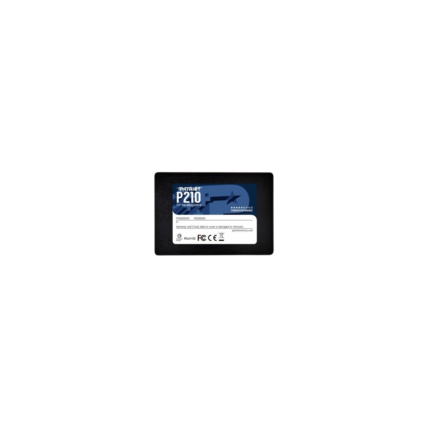 Patriot SSD|PATRIOT|P210|256GB|Write speed 400 MBytes/sec|Read speed 500 MBytes/sec|2,5"|TBW 120 TB|P210S256G25