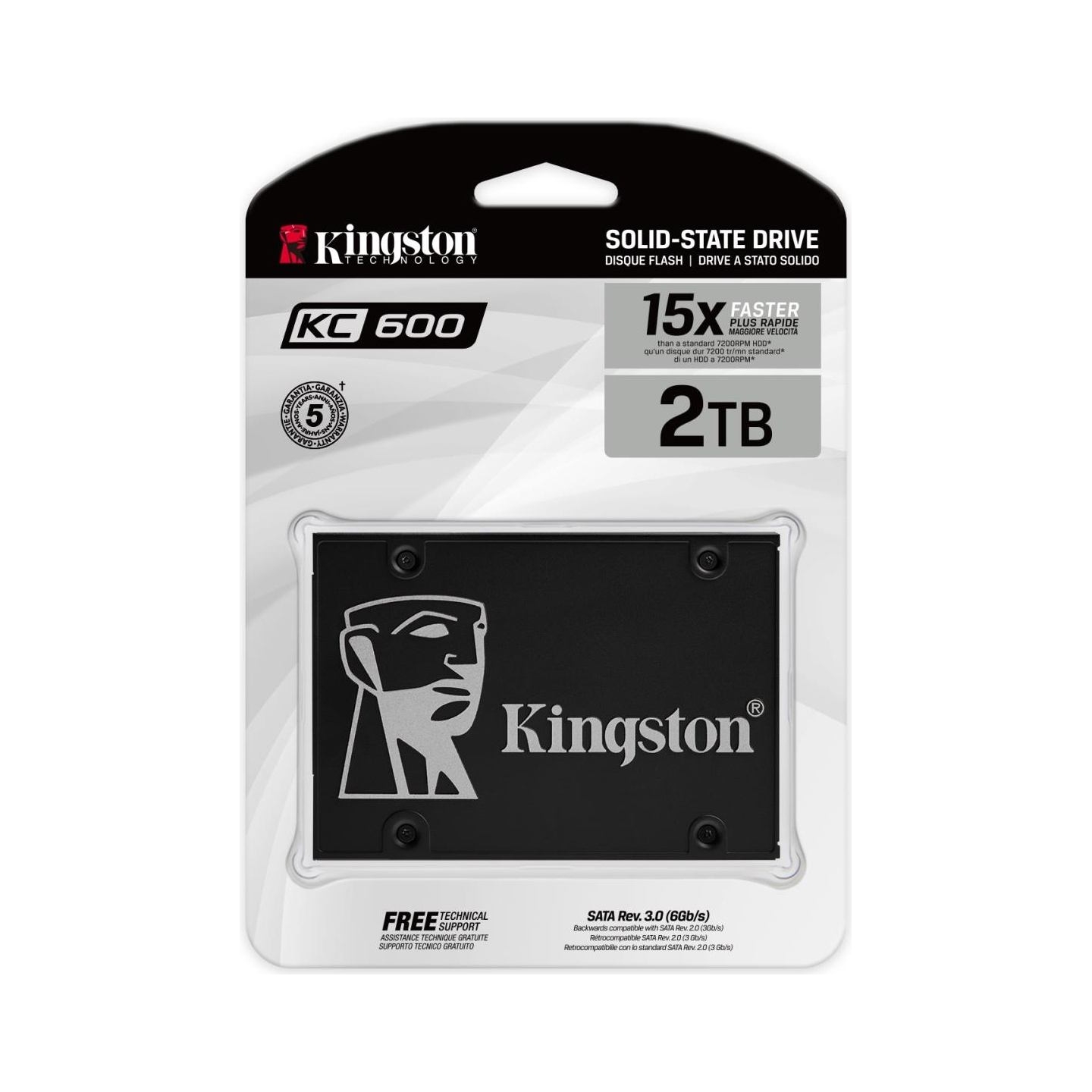 Kingston 2048GB SSD KC600 SATA3 2.5inch