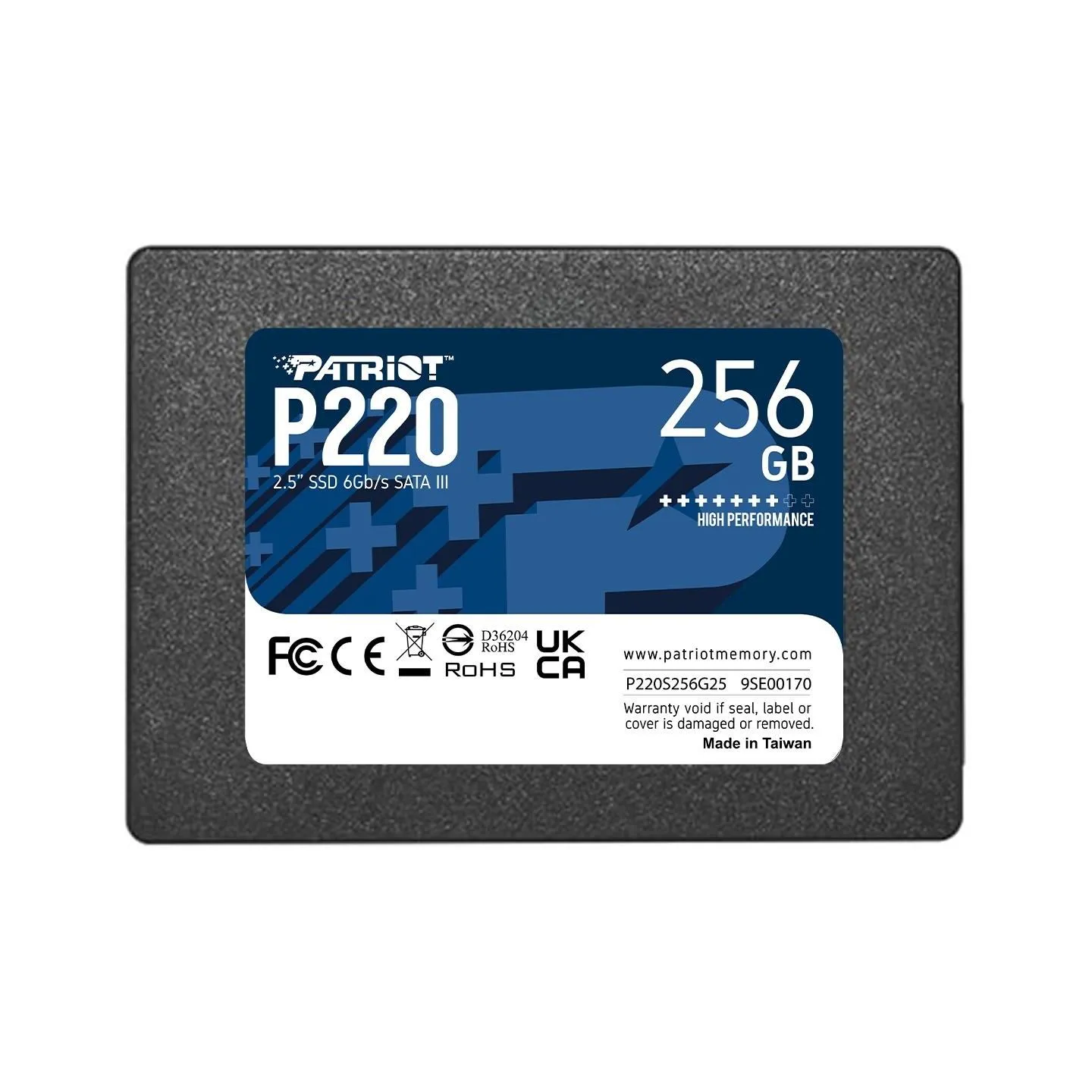 Patriot SSD drive P220 256GB 550/480 MB/s SATA III 2.5