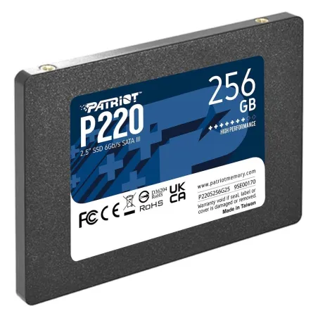 Patriot SSD drive P220 256GB 550/480 MB/s SATA III 2.5