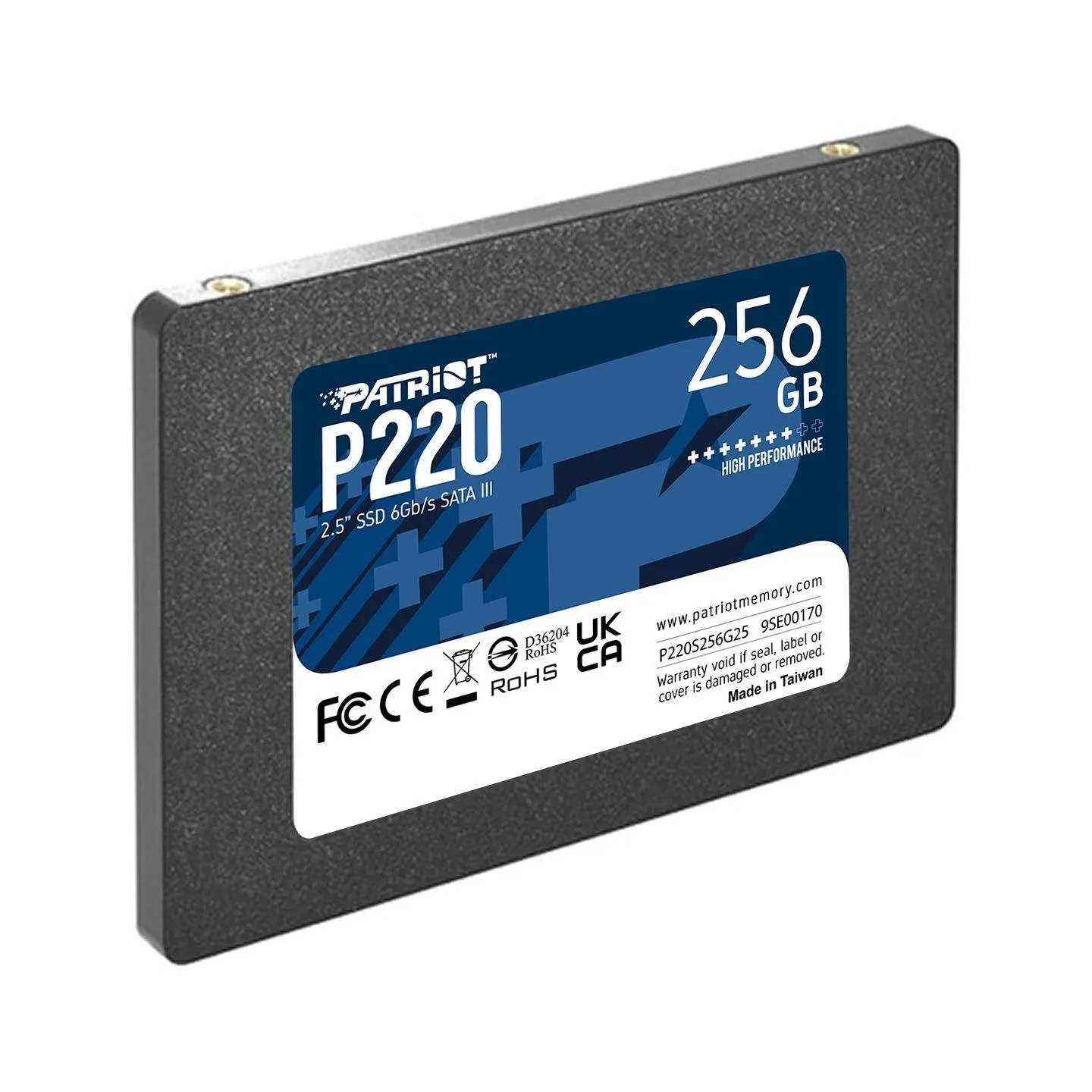 Patriot SSD drive P220 256GB 550/480 MB/s SATA III 2.5
