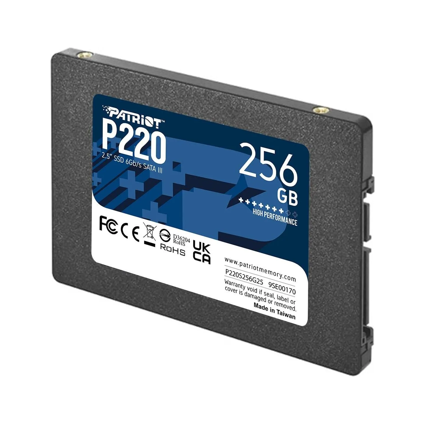 Patriot SSD drive P220 256GB 550/480 MB/s SATA III 2.5