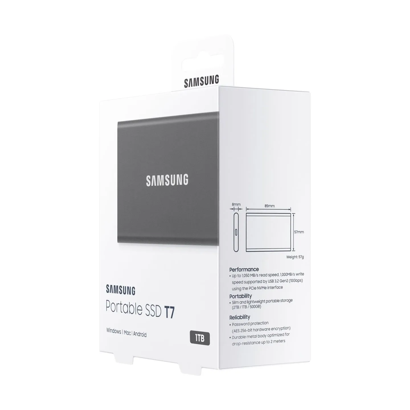 Samsung Portable SSD T7 1TB Grey