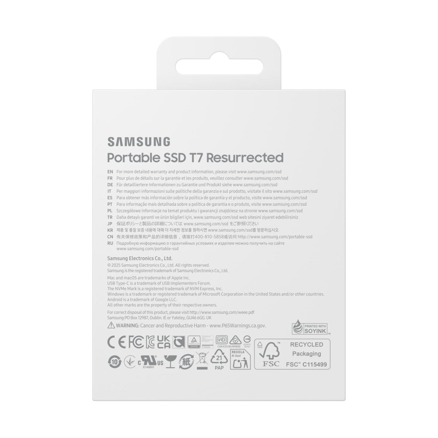 Samsung Portable SSD T7 Resurrected 1TB