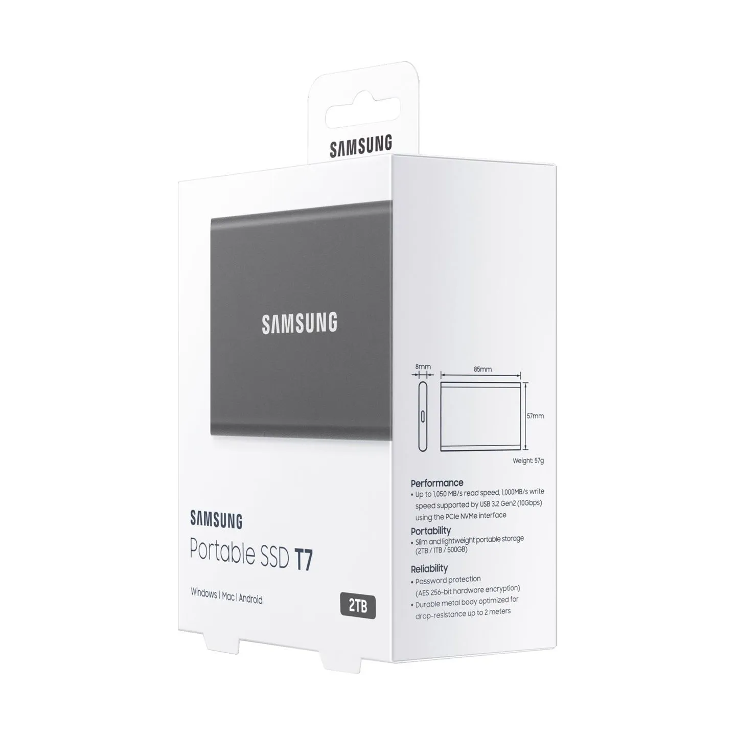 Samsung Portable SSD T7 2TB grey