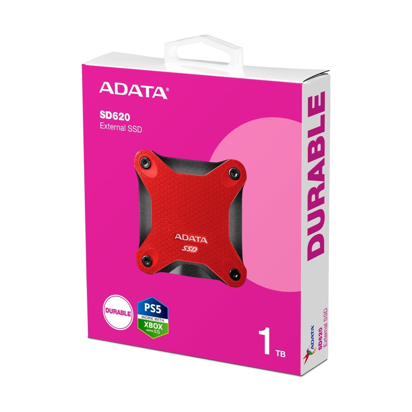 A-Data External SSD|ADATA|SD620|1TB|USB 3.2|Write speed 460 MBytes/sec|Read speed 520 MBytes/sec|SD620-1TCRD
