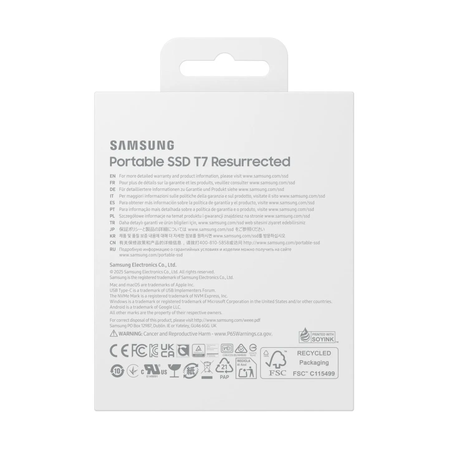 Samsung Portable SSD T7 Resurrected 2TB