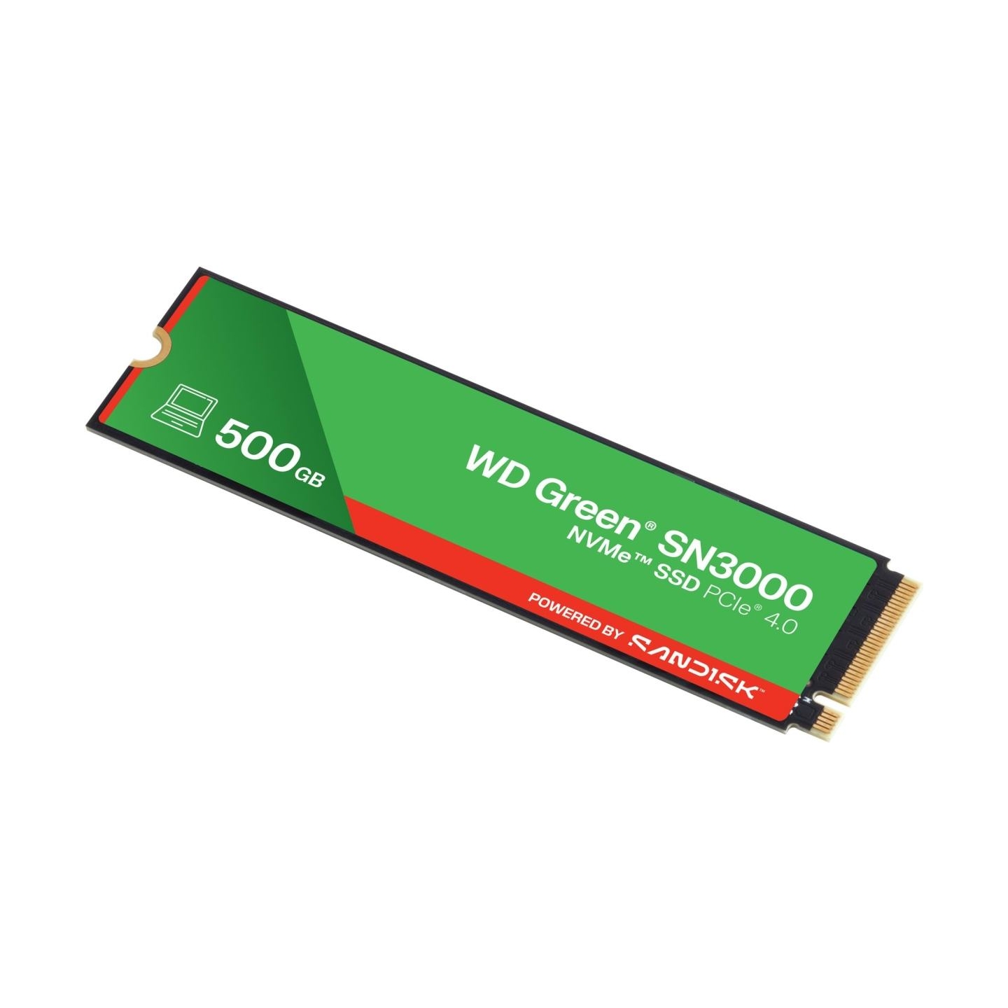 Sandisk SSD|SANDISK|150xTBW rating|MTBF 1.75 h|NVMe Yes|PCI Express 4.0|M.2|500 GB|POWERED BY SANDISK|Green|WDS500G4G0E