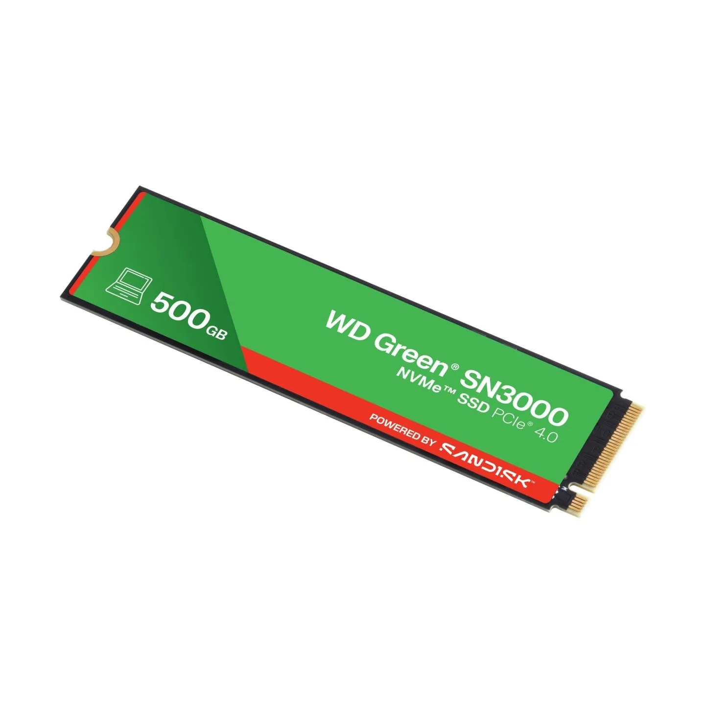 Sandisk SSD|SANDISK|150xTBW rating|MTBF 1.75 h|NVMe Yes|PCI Express 4.0|M.2|500 GB|POWERED BY SANDISK|Green|WDS500G4G0E