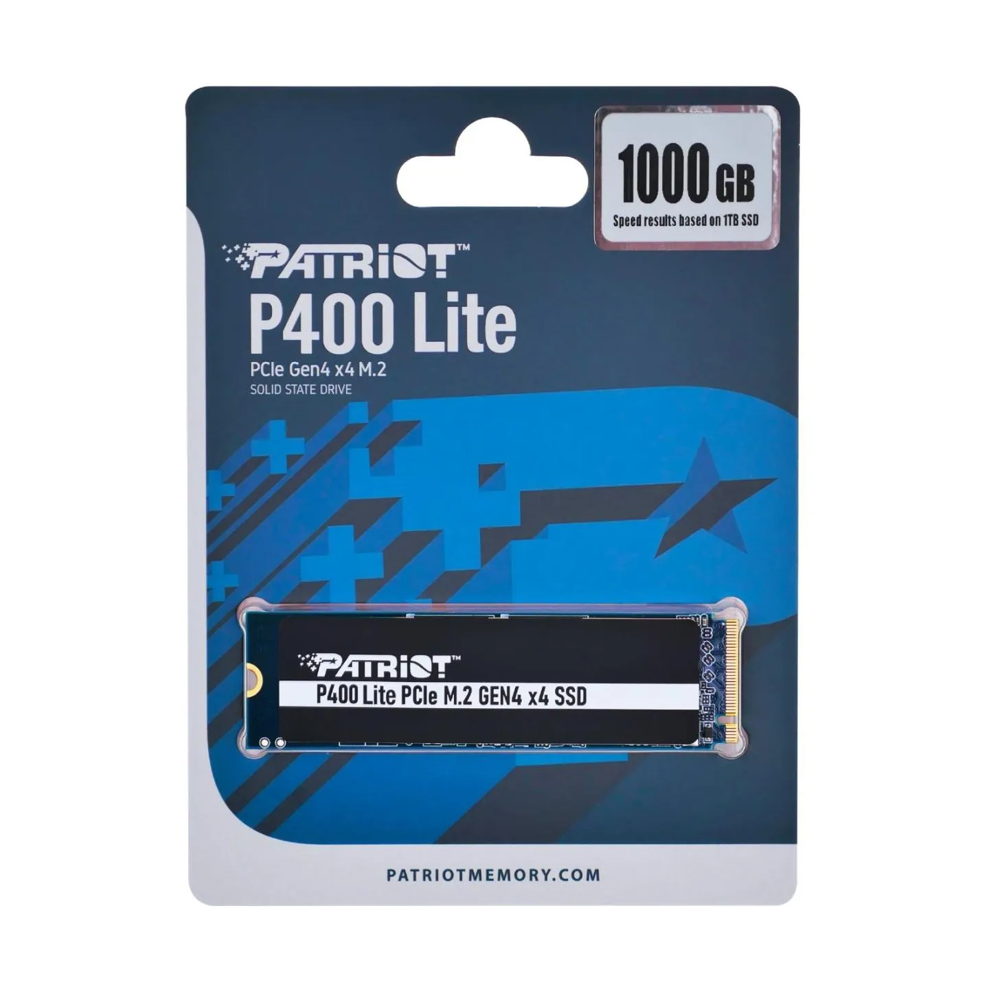 Patriot SSD|PATRIOT|P400 Lite|1TB|M.2|PCIE|NVMe|Write speed 2700 MBytes/sec|Read speed 3500 MBytes/sec|3.8mm|P400LP1KGM28H