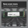 Crucial SSD|CRUCIAL|100xTBW rating|NVMe Yes|PCI Express 4.0|M.2|2000 GB|E100|CT2000E100SSD8