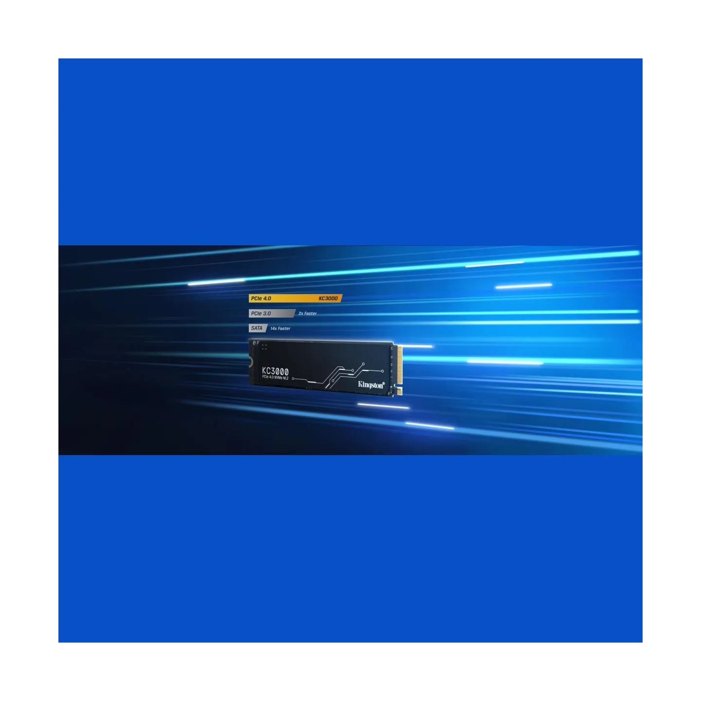 Kingston KC3000 1024GB SSD, M.2 2280, PCIe 4.0 NVMe, Read/Write 7000/6000MB/s, Random Read/Write: 900K/1000K IOPS