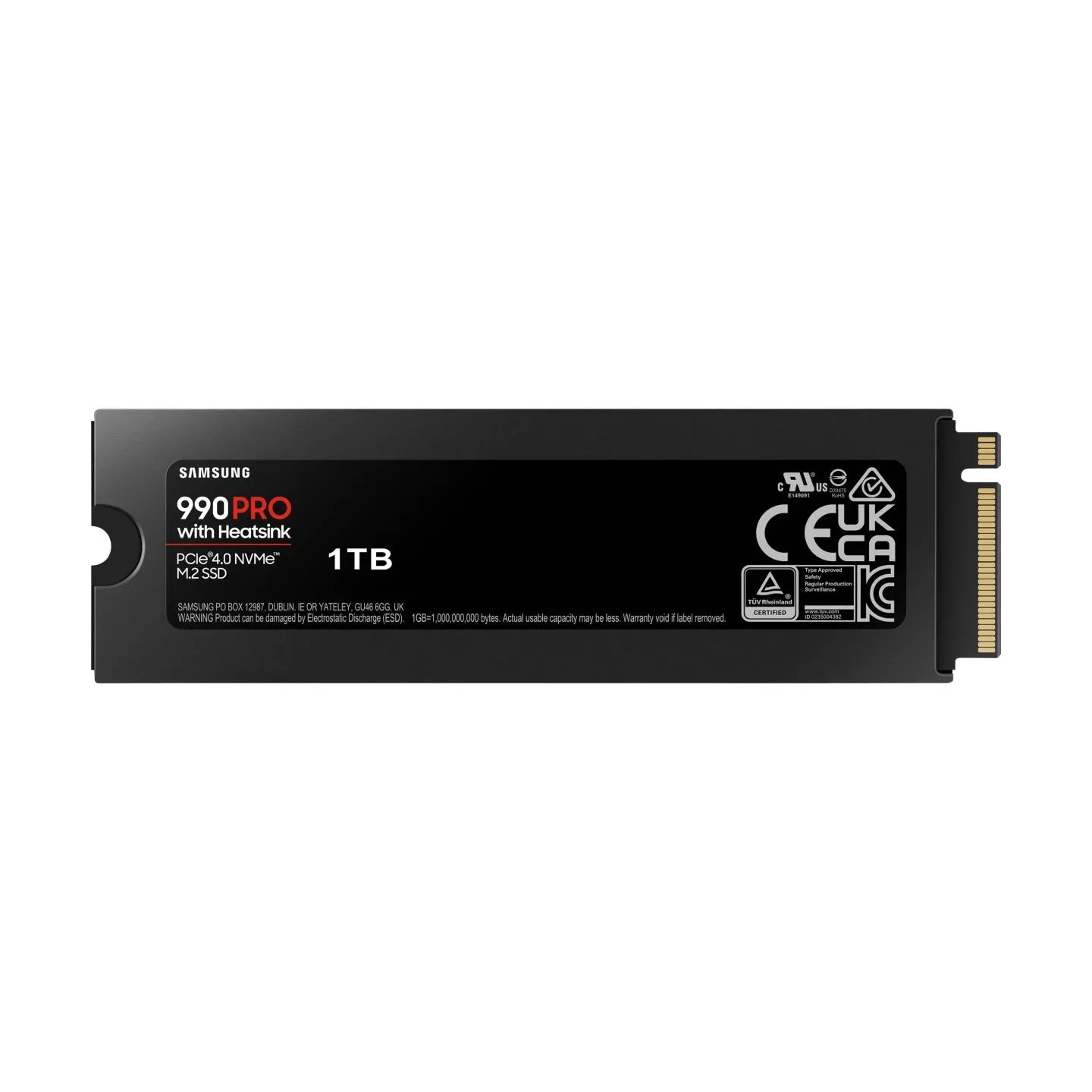 Samsung 990 PRO, 1TB, PCIE 4.0 NVME, M.2, HEATSINK SSD