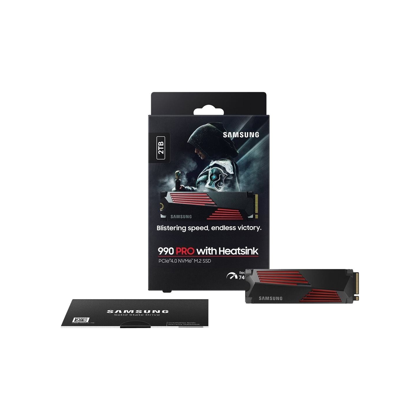 Samsung 990 PRO, 2TB, PCIE 4.0 NVME, M.2, HEATSINK SSD