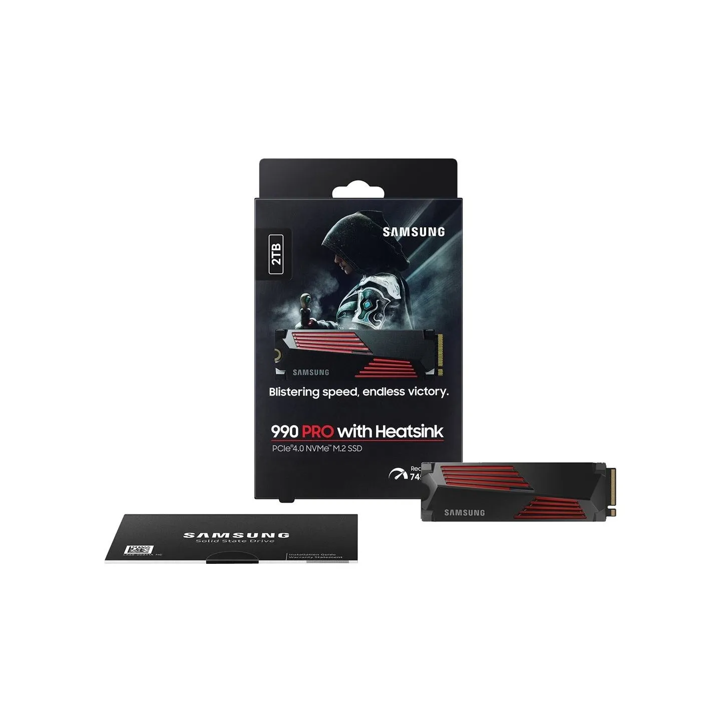 Samsung 990 PRO, 2TB, PCIE 4.0 NVME, M.2, HEATSINK SSD
