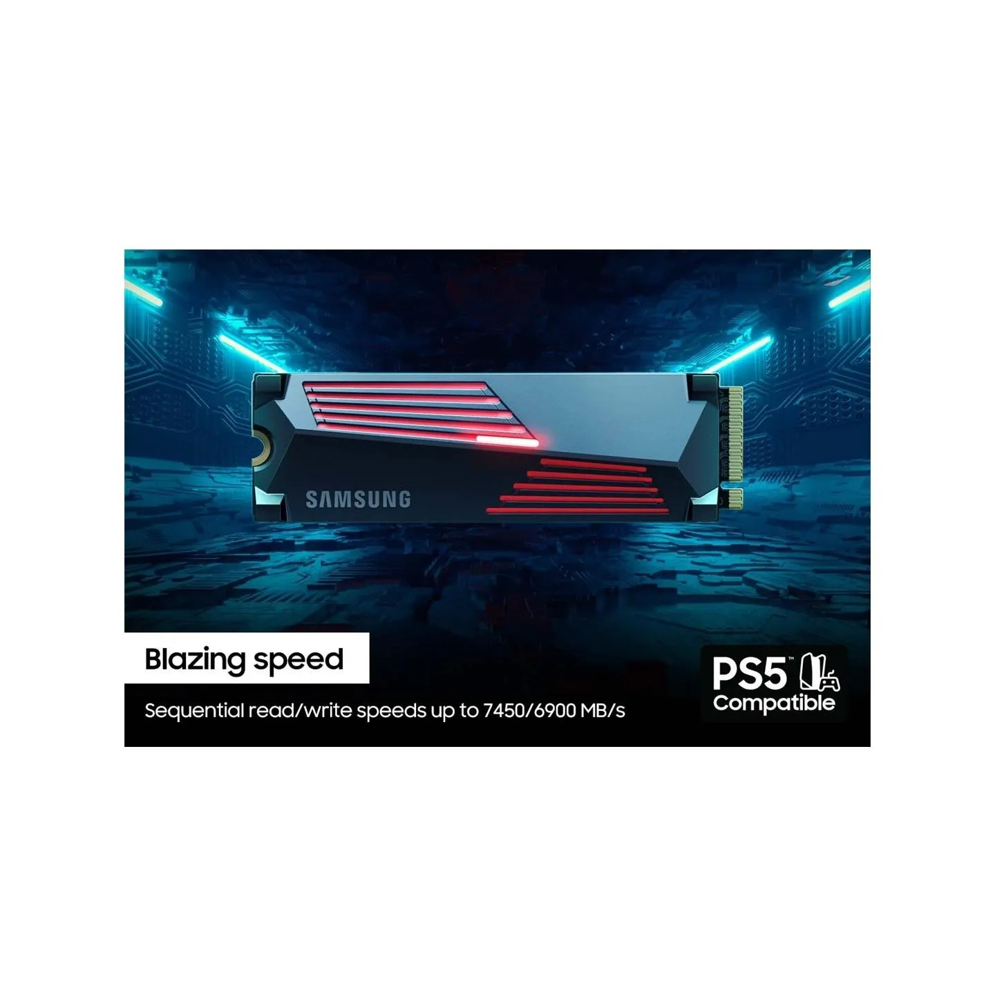 Samsung 990 PRO, 2TB, PCIE 4.0 NVME, M.2, HEATSINK SSD