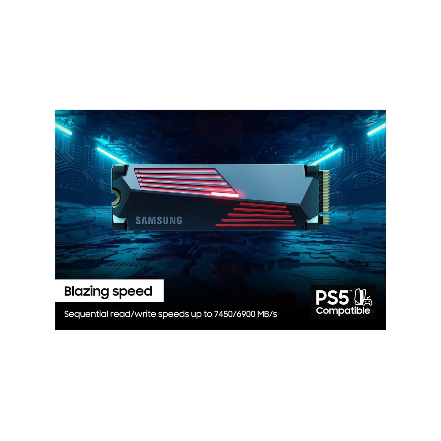 Samsung | 990 PRO with Heatsink | 2000 GB | SSD form factor M.2 2280 | Solid-state drive interface M.2 NVMe | Read speed 7450 MB