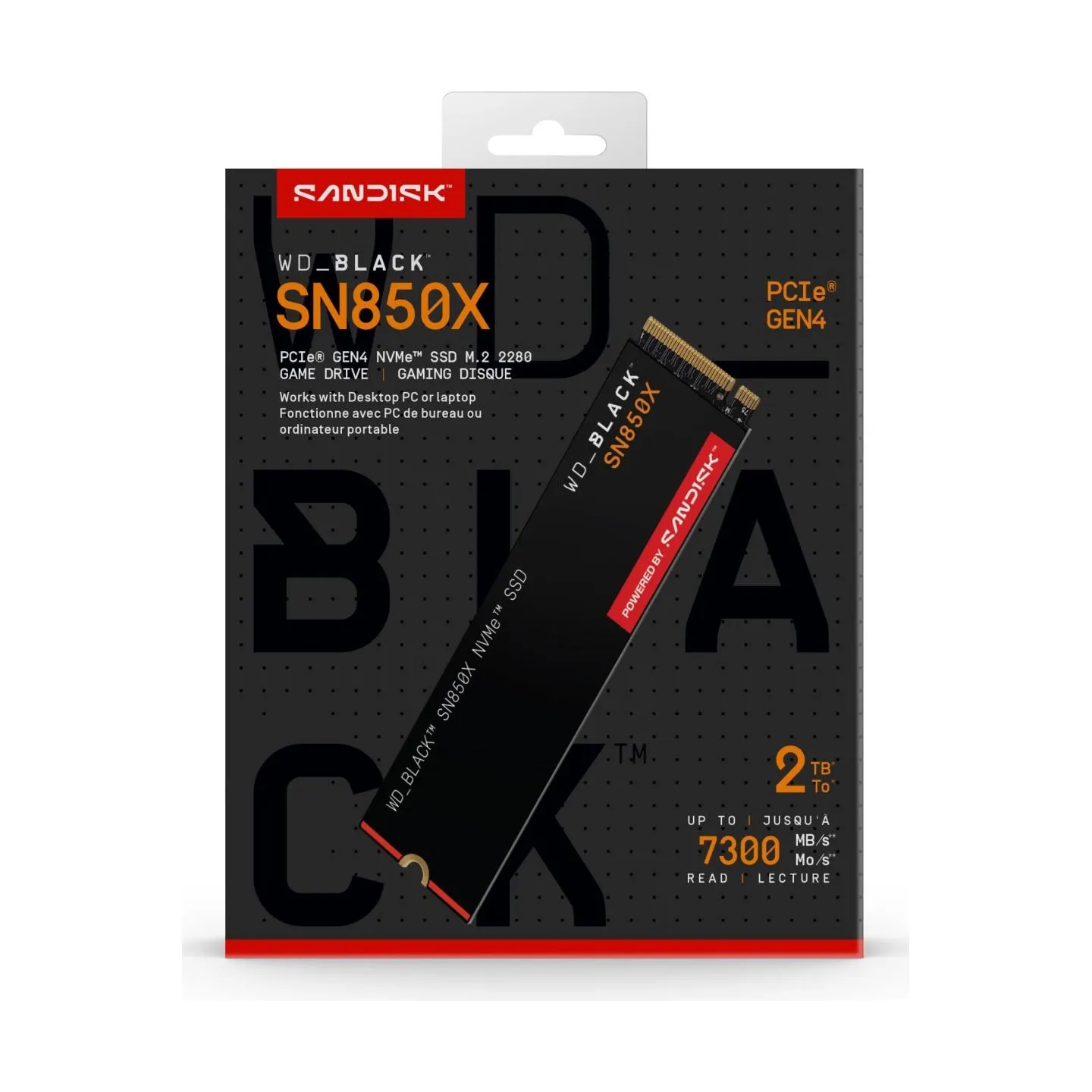 Sandisk SSD|SANDISK|1200xTBW rating|Read speed 7300 MB/s|Write speed 6600 MB/s|NVMe Yes|PCI Express 4.0|M.2|2000 GB|POWERED BY S