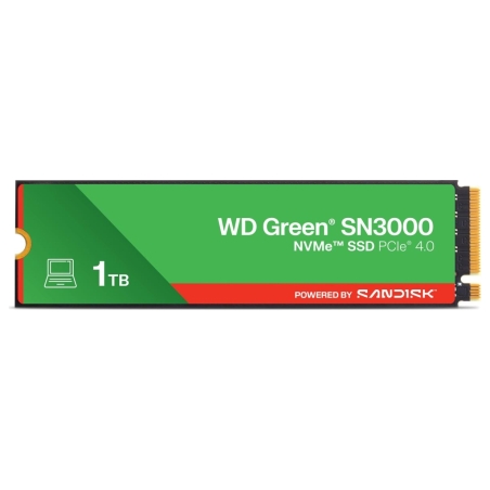 Sandisk SSD|SANDISK|150xTBW rating|MTBF 1.75 h|NVMe Yes|PCI Express 4.0|M.2|1000 GB|POWERED BY SANDISK|Green|WDS100T4G0E