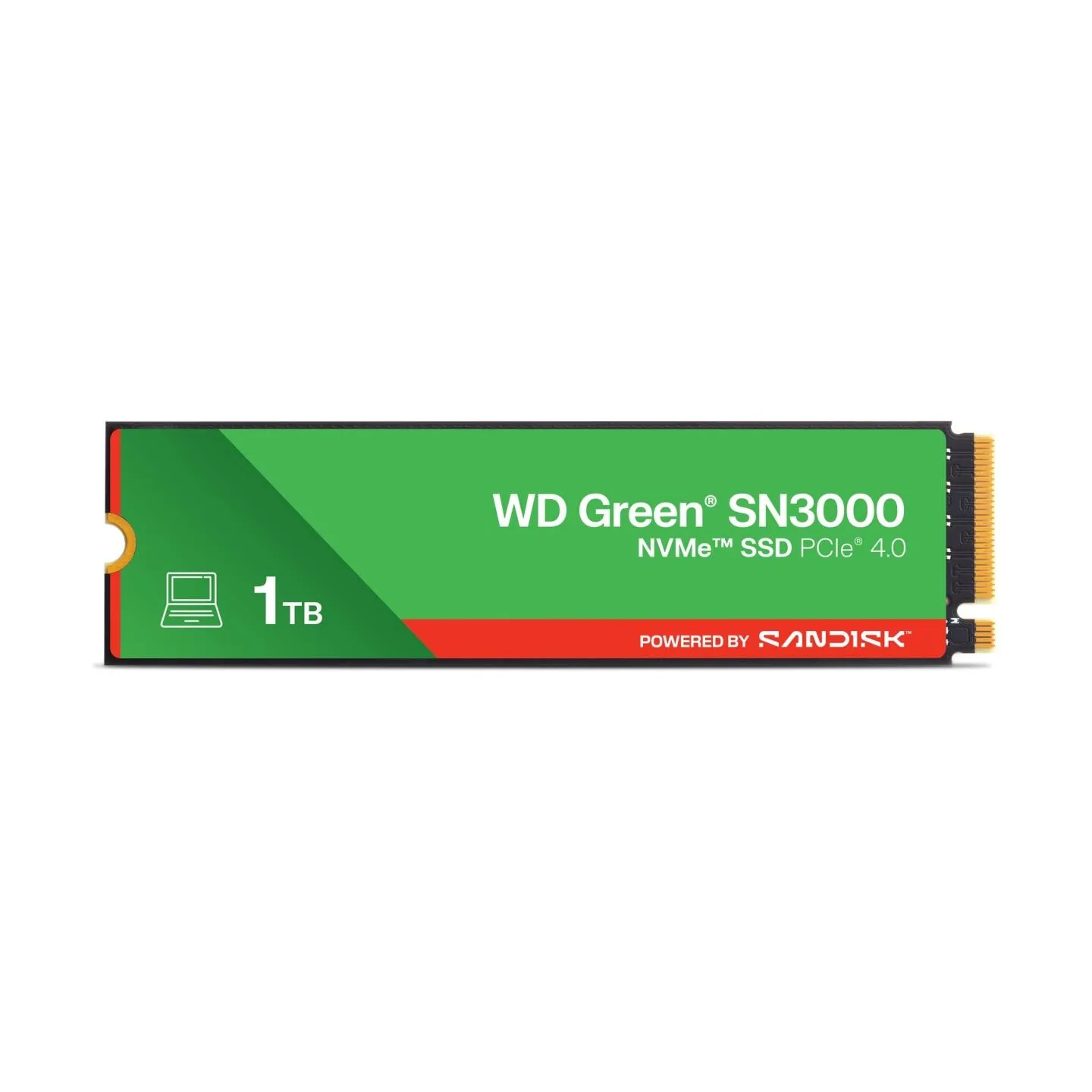Sandisk SSD|SANDISK|150xTBW rating|MTBF 1.75 h|NVMe Yes|PCI Express 4.0|M.2|1000 GB|POWERED BY SANDISK|Green|WDS100T4G0E