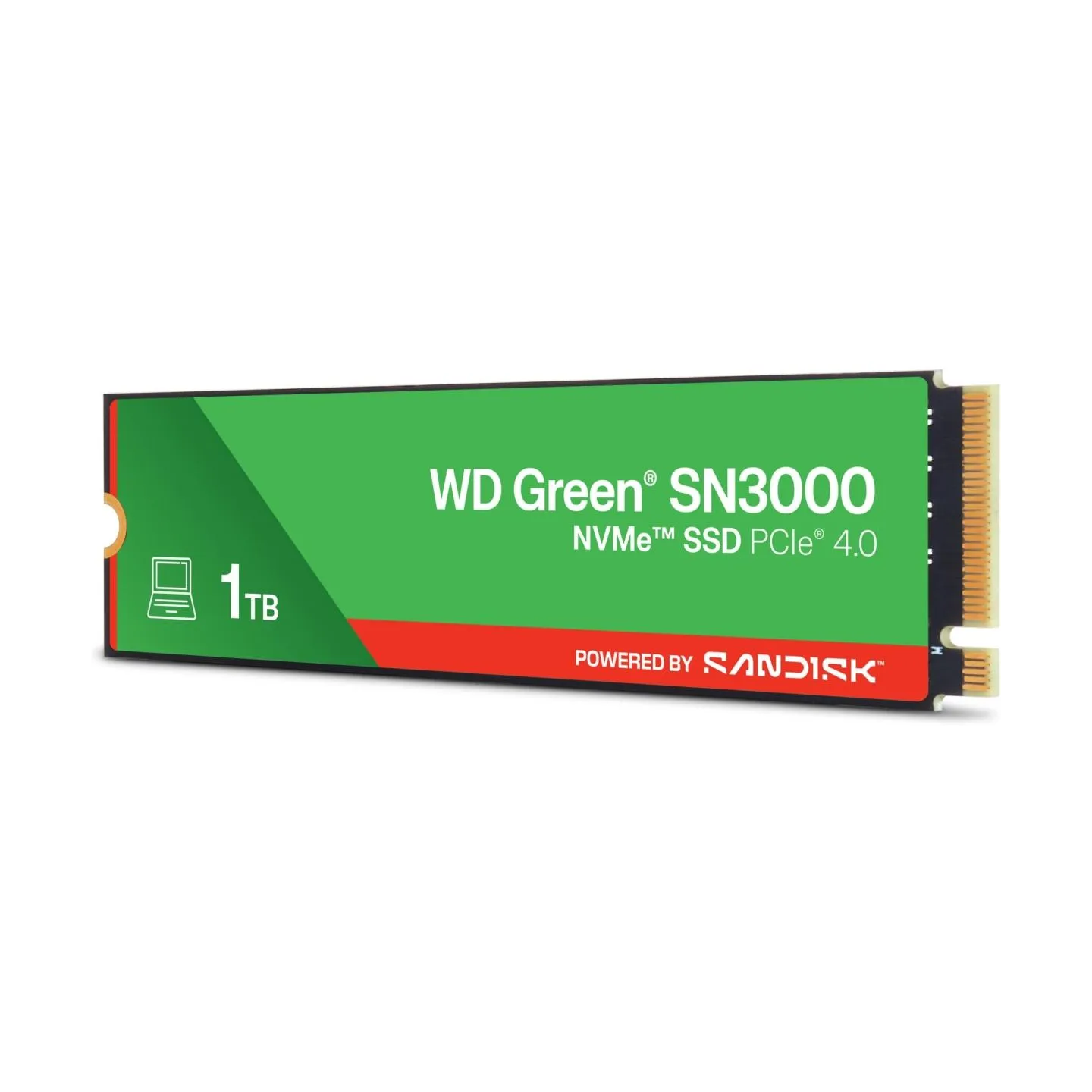 Sandisk SSD|SANDISK|150xTBW rating|MTBF 1.75 h|NVMe Yes|PCI Express 4.0|M.2|1000 GB|POWERED BY SANDISK|Green|WDS100T4G0E