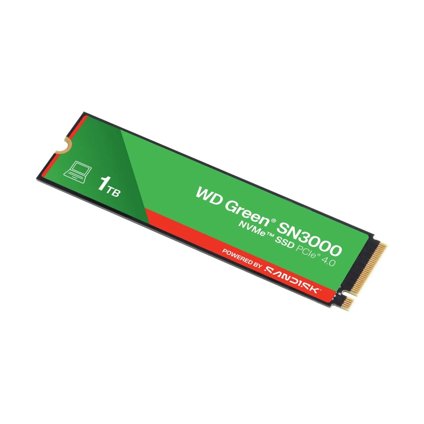 Sandisk SSD|SANDISK|150xTBW rating|MTBF 1.75 h|NVMe Yes|PCI Express 4.0|M.2|1000 GB|POWERED BY SANDISK|Green|WDS100T4G0E
