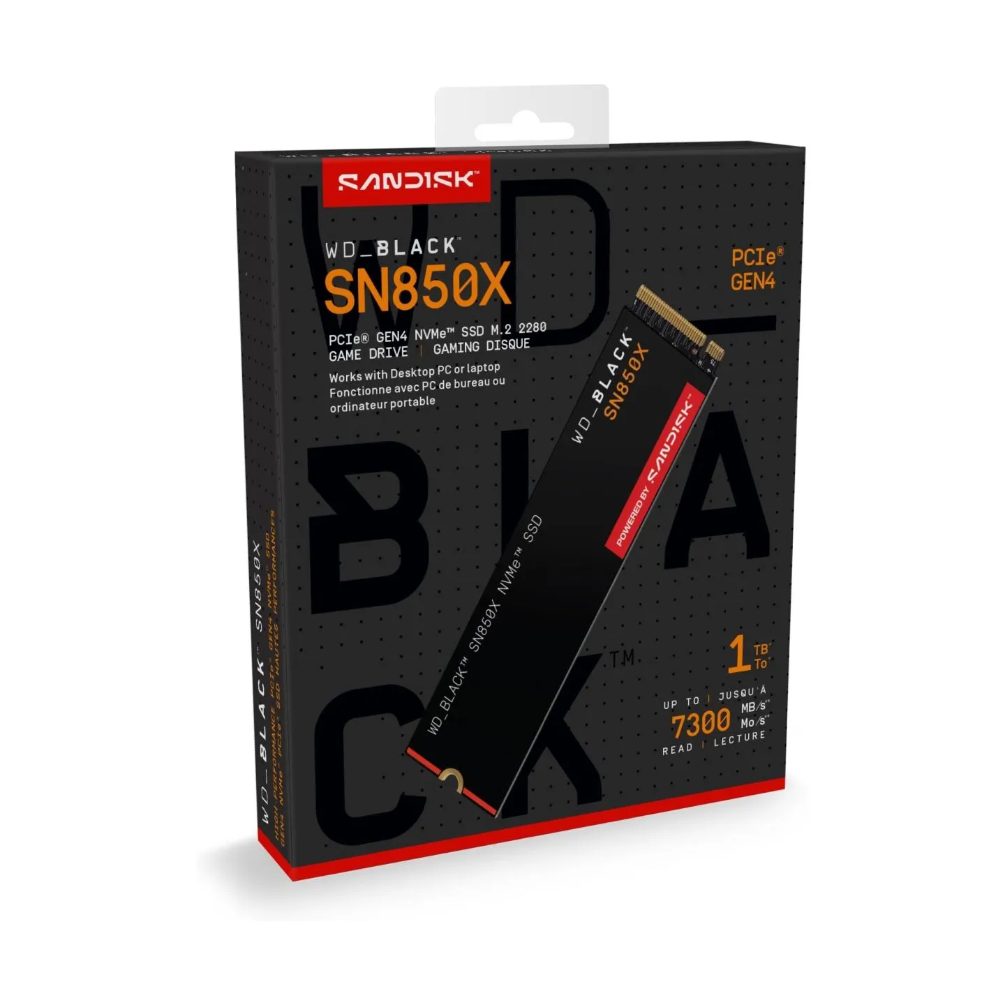 Sandisk SSD|SANDISK|600xTBW rating|Read speed 7300 MB/s|Write speed 6300 MB/s|NVMe Yes|PCI Express 4.0|M.2|1000 GB|POWERED BY SA