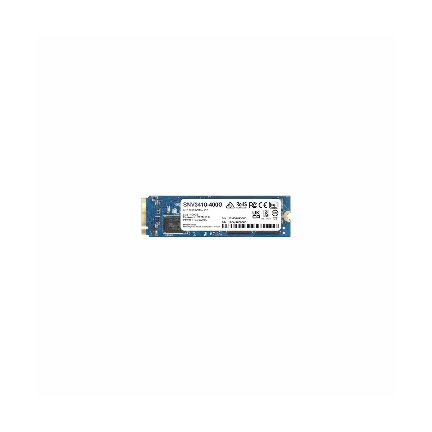 Synology SSD drive SATA 400GB M2 2280 SNV3410-400G