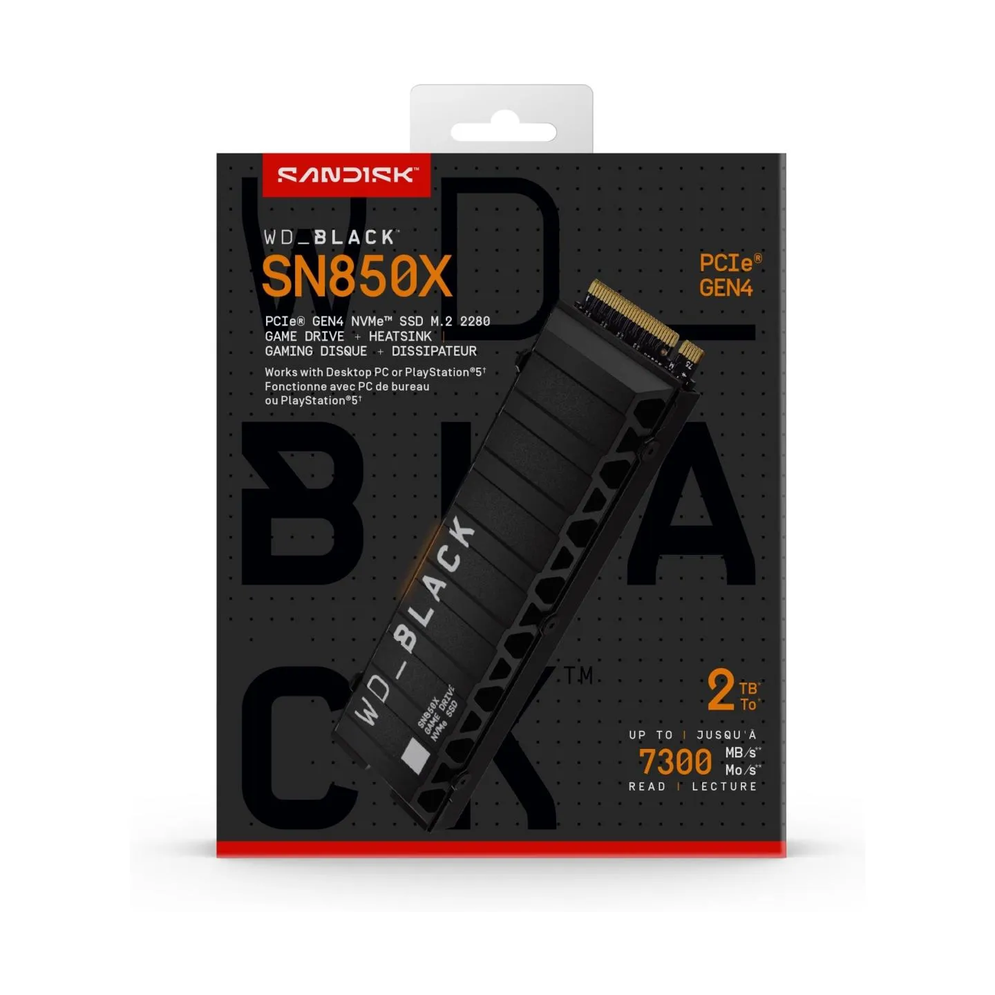 Sandisk SSD|SANDISK|1200xTBW rating|Read speed 7300 MB/s|Write speed 6600 MB/s|NVMe Yes|PCI Express 4.0|M.2|2000 GB|POWERED BY S
