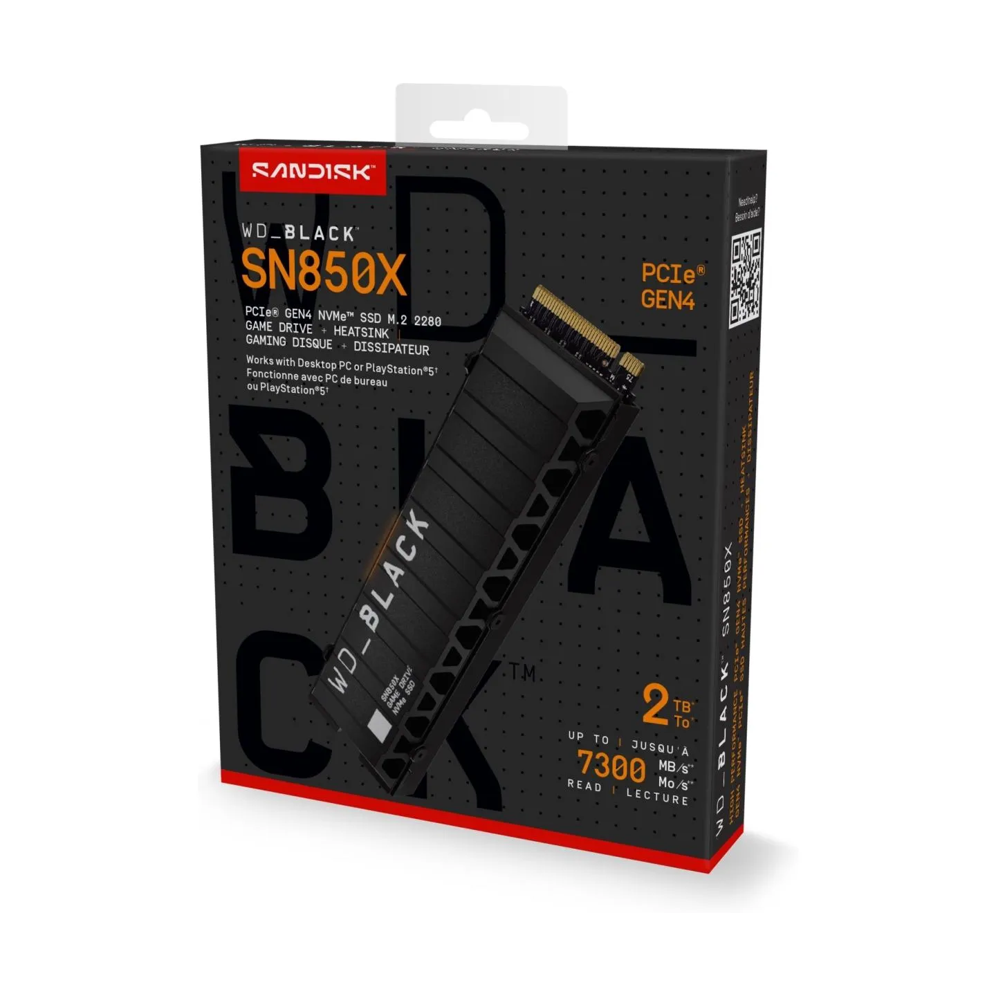 Sandisk SSD|SANDISK|1200xTBW rating|Read speed 7300 MB/s|Write speed 6600 MB/s|NVMe Yes|PCI Express 4.0|M.2|2000 GB|POWERED BY S