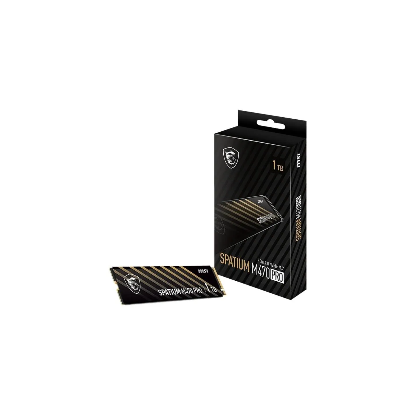 MSI SSD|MSI|SPATIUM M470 PRO|1TB|M.2|PCIe Gen4|NVMe|3D NAND|Write speed 4500 MBytes/sec|Read speed 6000 MBytes/sec|2.15mm|TBW 32