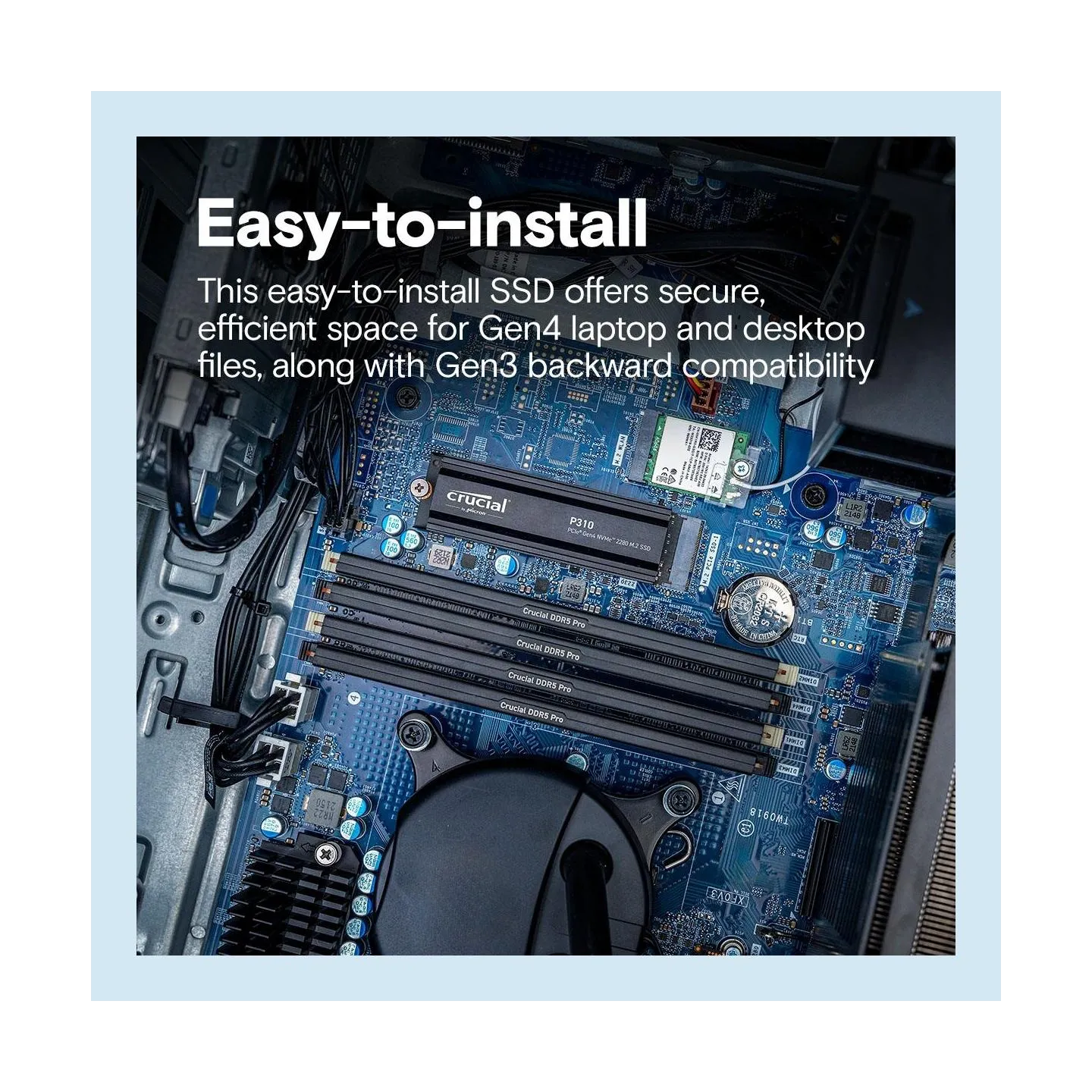 Crucial SSD|CRUCIAL|P310|2TB|M.2|PCIe Gen4|NVMe|3D NAND|Write speed 6000 MBytes/sec|Read speed 7100 MBytes/sec|TBW 440 TB|CT2000