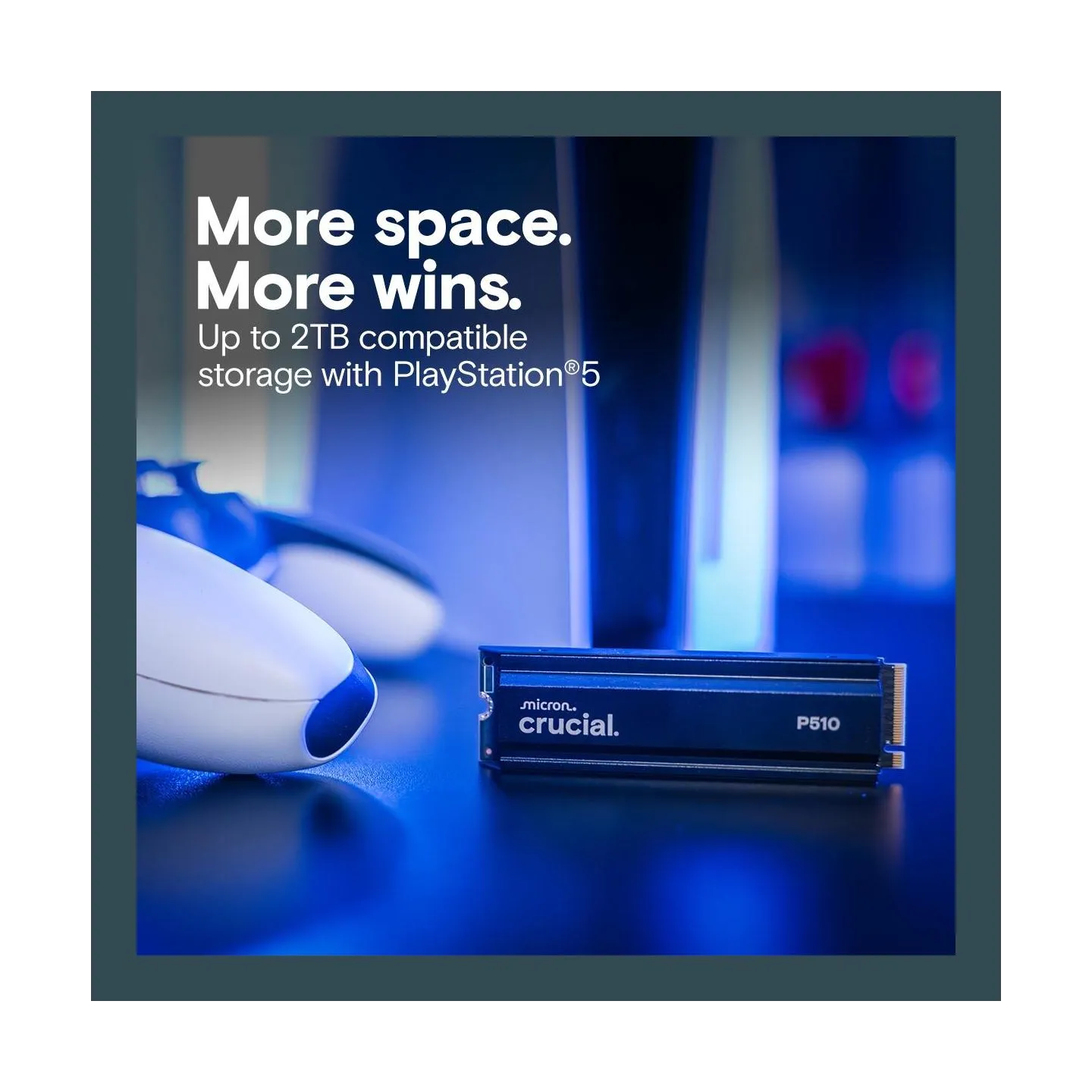 Crucial SSD|CRUCIAL|P510|2TB|M.2|PCIe Gen5|NVMe|TLC|Write speed 8700 MBytes/sec|Read speed 10000 MBytes/sec|TBW 1200 TB|CT2000P5