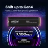 Crucial SSD|CRUCIAL|800xTBW rating|Read speed 7100 MB/s|Write speed 6000 MB/s|NVMe Yes|PCI Express 4.0|M.2|4000 GB|CT4000P310SSD