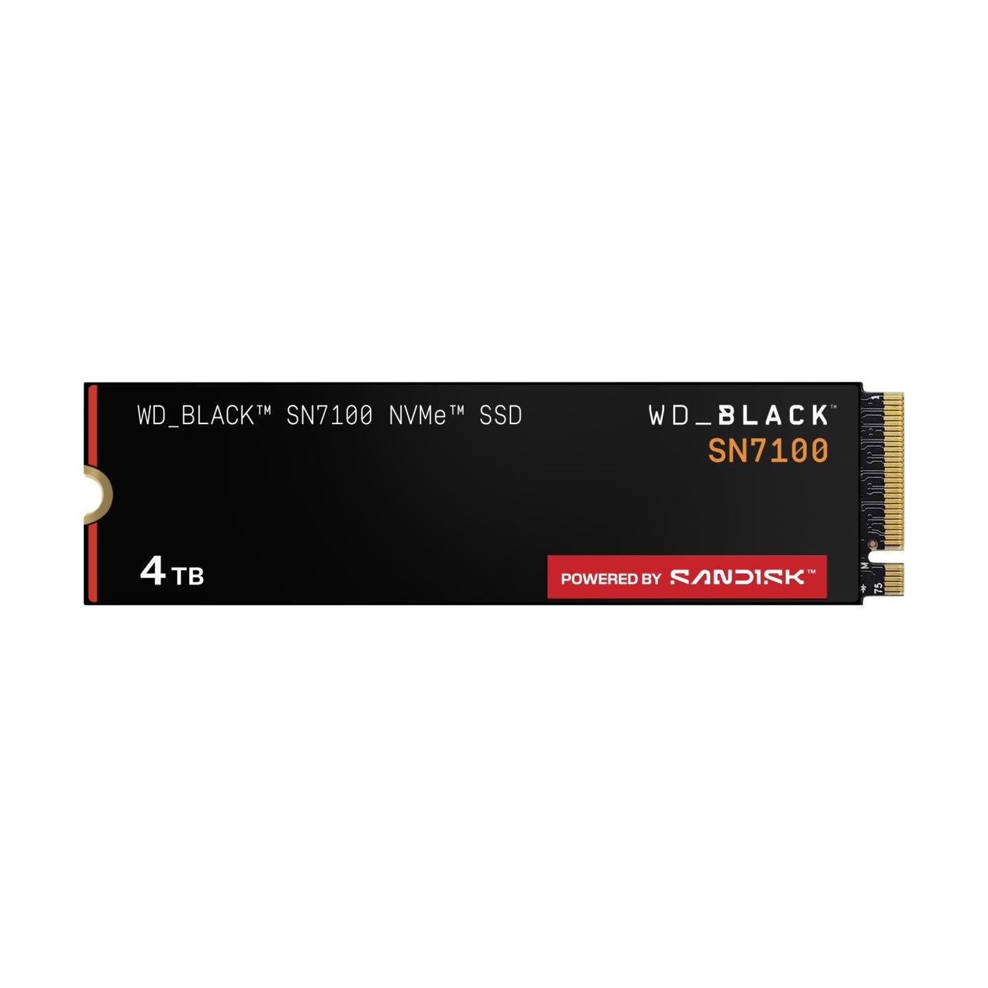 Sandisk SSD|SANDISK|Read speed 7000 MB/s|Write speed 6700 MB/s|NVMe Yes|PCI Express 4.0|M.2|4000 GB|POWERED BY SANDISK|Black SN7