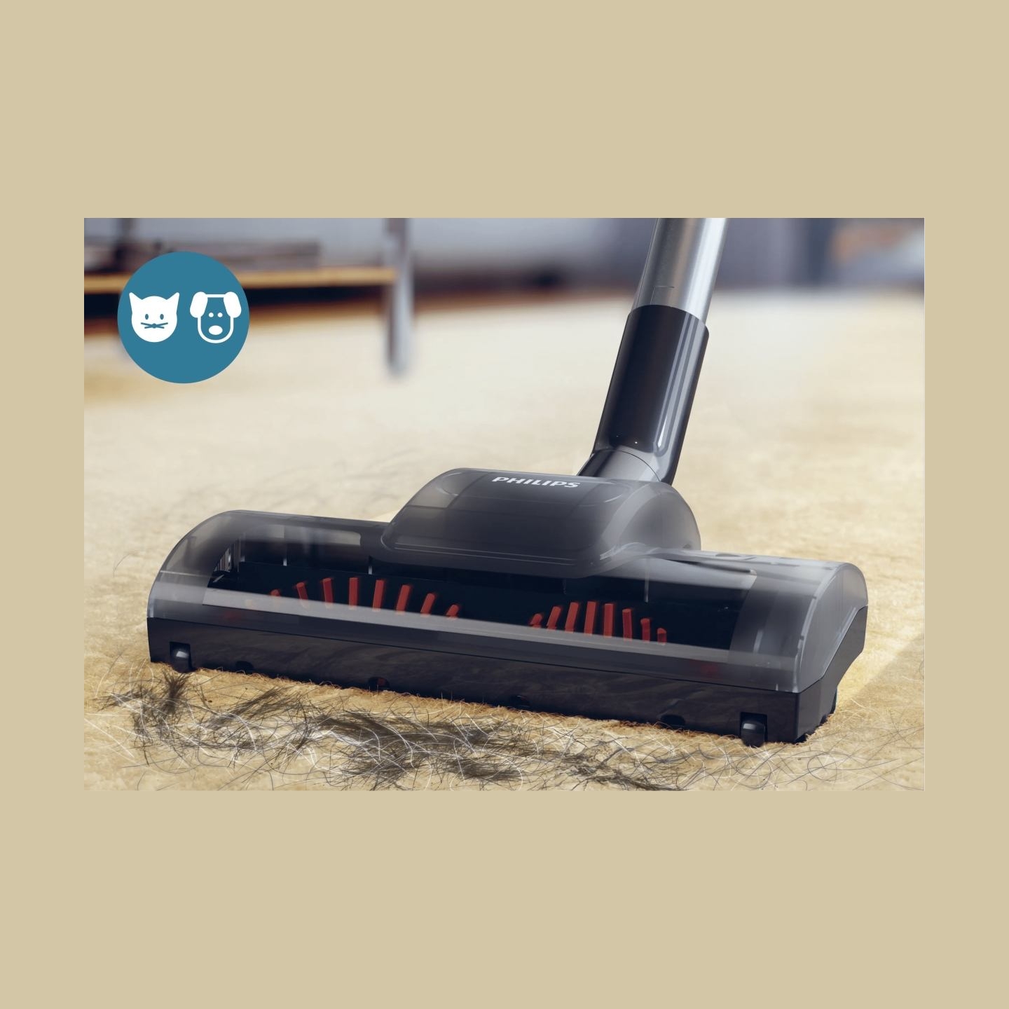 Philips PowerPro Compact Bagless FC9334/09 TriActive and Hard floors nozzle Allergy filter with PowerCyclone 5 Technology / FC93
